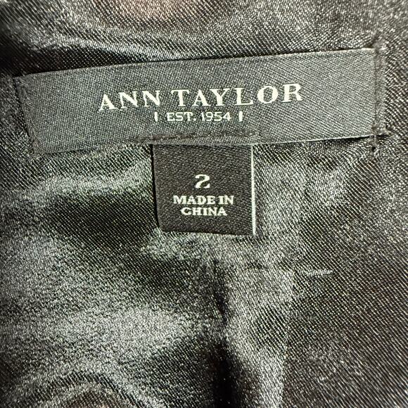 Ann Taylor Leopard Jacquard Mini Skirt Women’s 2 Black Bronze Animal Print - Picture 4 of 8